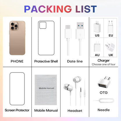 A88 / i16 Pro Max, 2GB+16GB, 6.6 inch Android 8.1 MTK6580A Quad Core, OTG, Network: 3G, Dual SIM, Plug:AU Plug(Titanium White) -  by buy2fix | Online Shopping UK | buy2fix