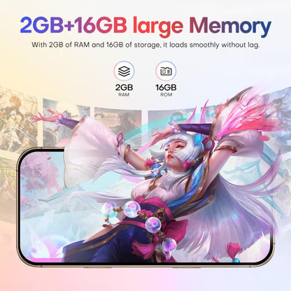 A88 / i16 Pro Max, 2GB+16GB, 6.6 inch Android 8.1 MTK6580A Quad Core, OTG, Network: 3G, Dual SIM, Plug:UK Plug(Titanium Grey) -  by buy2fix | Online Shopping UK | buy2fix