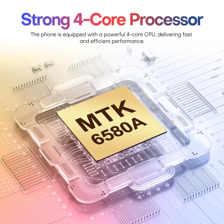 A88 / i16 Pro Max, 2GB+16GB, 6.6 inch Android 8.1 MTK6580A Quad Core, OTG, Network: 3G, Dual SIM, Plug:EU Plug(Titanium Black) -  by buy2fix | Online Shopping UK | buy2fix