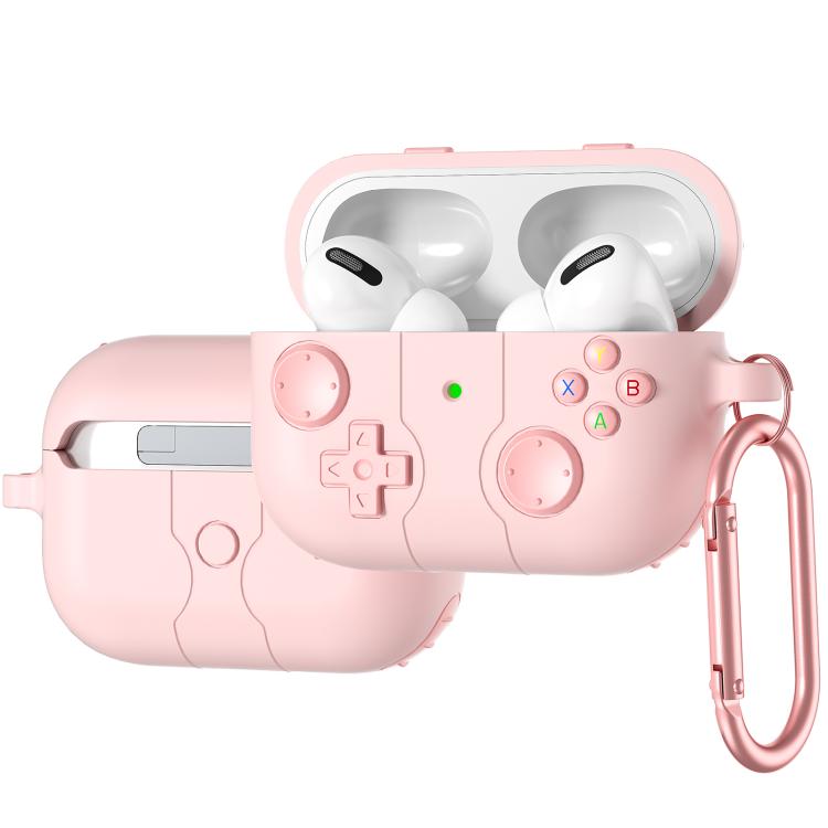 For AirPods Pro 2 Game Console Style Wireless Earphone Silicone Case(Pink) - For AirPods Pro 2 by buy2fix | Online Shopping UK | buy2fix