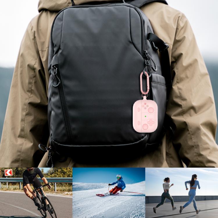 For AirPods Pro 2 Game Console Style Wireless Earphone Silicone Case(Pink) - For AirPods Pro 2 by buy2fix | Online Shopping UK | buy2fix