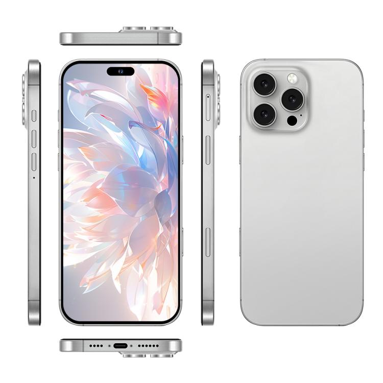 A88A / i16 Pro Max, 6GB+64GB, 6.6 inch Android 12 MTK6762 Helio G25 Octa Core, NFC, OTG, Network: 4G, Dual SIM, Plug:EU Plug(Titanium White) -  by buy2fix | Online Shopping UK | buy2fix