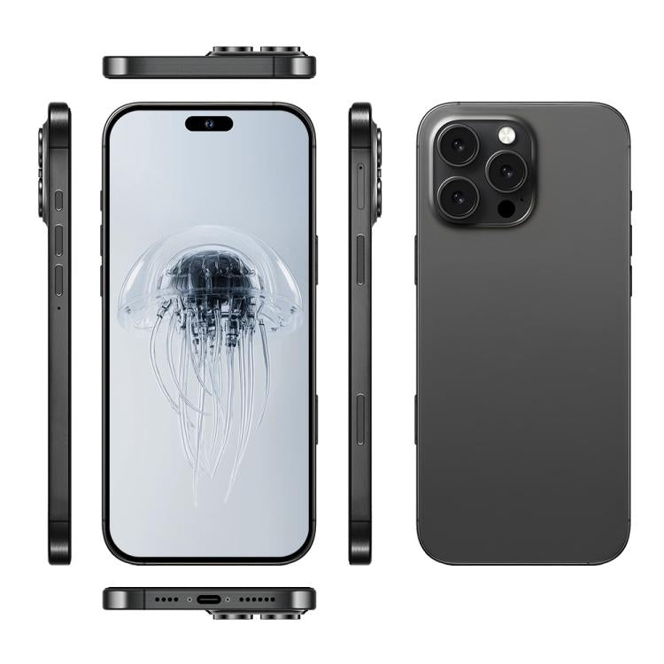 A88A / i16 Pro Max, 6GB+64GB, 6.6 inch Android 12 MTK6762 Helio G25 Octa Core, NFC, OTG, Network: 4G, Dual SIM, Plug:UK Plug(Titanium Black) -  by buy2fix | Online Shopping UK | buy2fix