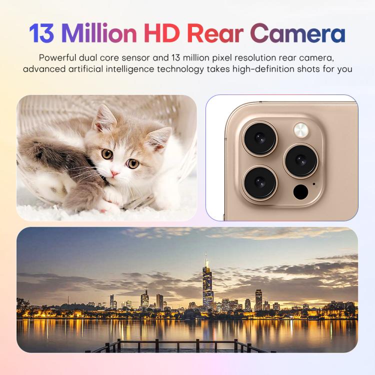 A88A / i16 Pro Max, 6GB+64GB, 6.6 inch Android 12 MTK6762 Helio G25 Octa Core, NFC, OTG, Network: 4G, Dual SIM, Plug:AU Plug(Titanium Black) -  by buy2fix | Online Shopping UK | buy2fix