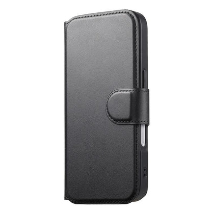 For iPhone 16 Pro CaseNeo Finger Grip Strap MagSafe Leather Phone Case(Black) - iPhone 16 Pro Cases by CaseNeo | Online Shopping UK | buy2fix