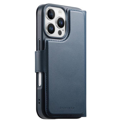 For iPhone 16 Pro CaseNeo Finger Grip Strap MagSafe Leather Phone Case(Blue) - iPhone 16 Pro Cases by CaseNeo | Online Shopping UK | buy2fix