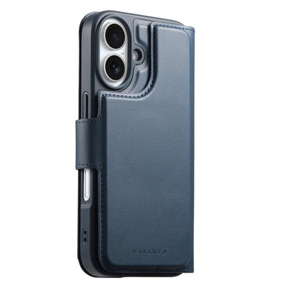 For iPhone 16 Plus CaseNeo Finger Grip Strap MagSafe Leather Phone Case(Blue) - iPhone 16 Plus Cases by CaseNeo | Online Shopping UK | buy2fix