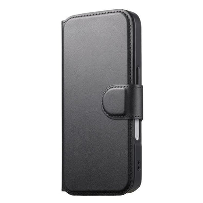 For iPhone 16 CaseNeo Finger Grip Strap MagSafe Leather Phone Case(Black) - iPhone 16 Cases by CaseNeo | Online Shopping UK | buy2fix