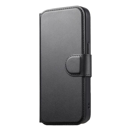 For iPhone 15 Pro Max CaseNeo Finger Grip Strap MagSafe Leather Phone Case(Black) - iPhone 15 Pro Max Cases by CaseNeo | Online Shopping UK | buy2fix