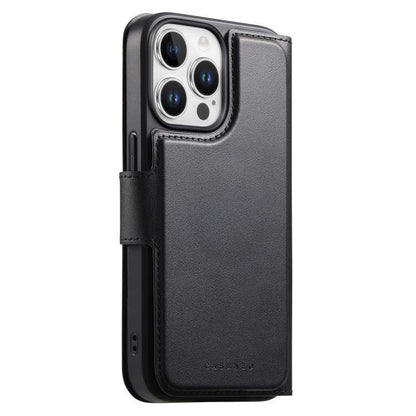 For iPhone 15 Pro Max CaseNeo Finger Grip Strap MagSafe Leather Phone Case(Black) - iPhone 15 Pro Max Cases by CaseNeo | Online Shopping UK | buy2fix