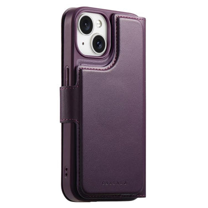 For iPhone 15 Plus / 14 Plus CaseNeo Finger Grip Strap MagSafe Leather Phone Case(Purple) - iPhone 15 Plus Cases by CaseNeo | Online Shopping UK | buy2fix
