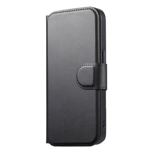 For iPhone 15 CaseNeo Finger Grip Strap MagSafe Leather Phone Case(Black) - iPhone 15 Cases by CaseNeo | Online Shopping UK | buy2fix
