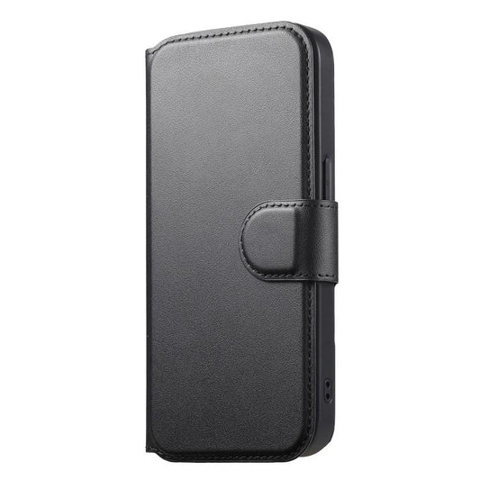 For iPhone 14 Pro Max CaseNeo Finger Grip Strap MagSafe Leather Phone Case(Black) - iPhone 14 Pro Max Cases by CaseNeo | Online Shopping UK | buy2fix