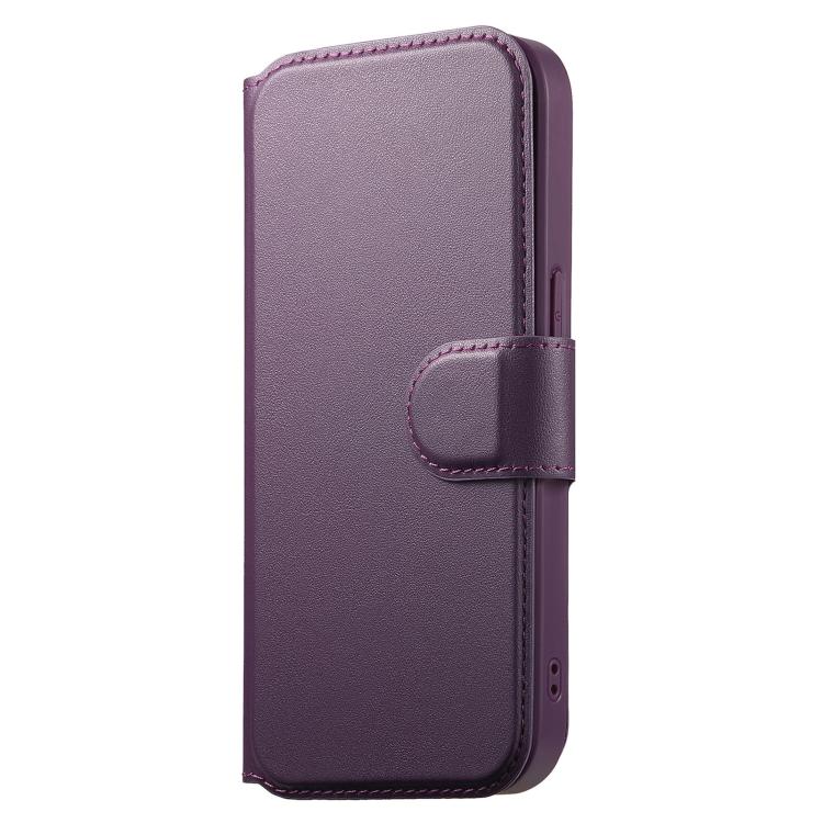 For iPhone 16e CaseNeo Finger Grip Strap MagSafe Leather Phone Case(Purple) - iPhone 16e Cases by CaseNeo | Online Shopping UK | buy2fix