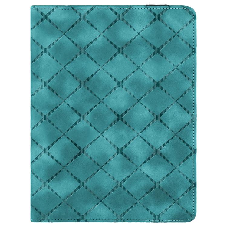 For iPad 2025 / 2022 Rhombus Embossed Leather Smart Tablet Case(Green) - iPad 2025 / 2022 Cases by buy2fix | Online Shopping UK | buy2fix