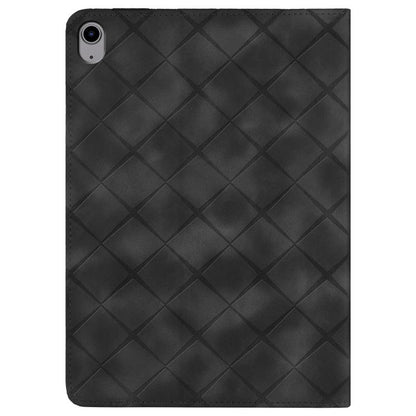 For iPad 11th 2025 / 10th 2022 Rhombus Embossed Leather Smart Tablet Case(Black) - iPad 2025 / 2022 Cases by buy2fix | Online Shopping UK | buy2fix