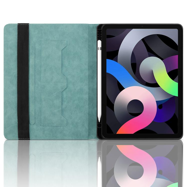For iPad Air 11 2025 / 2024 Rhombus Embossed Leather Smart Tablet Case(Green) - iPad Air 11 2025 / 2024 Cases by buy2fix | Online Shopping UK | buy2fix