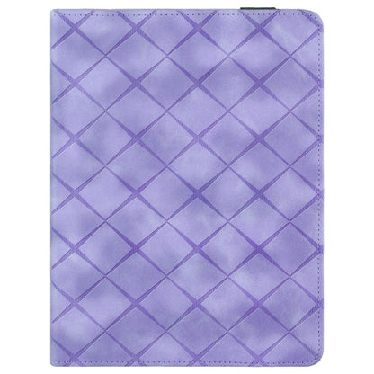 For iPad Pro 13 2024 Rhombus Embossed Leather Smart Tablet Case(Purple) - iPad Pro 13 2024 Cases by buy2fix | Online Shopping UK | buy2fix