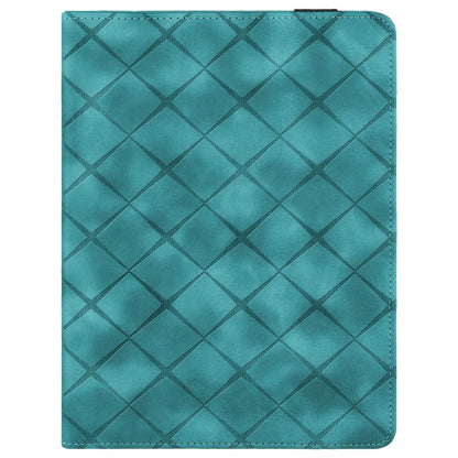 For iPad Pro 13 2024 Rhombus Embossed Leather Smart Tablet Case(Green) - iPad Pro 13 2024 Cases by buy2fix | Online Shopping UK | buy2fix
