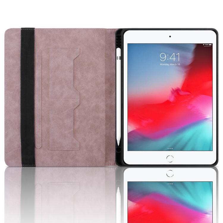 For iPad mini 5 / 4 / 3 / 2 / 1 Rhombus Embossed Leather Smart Tablet Case(Pink) - iPad mini (2019) / mini 5 Cases by buy2fix | Online Shopping UK | buy2fix