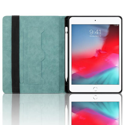 For iPad mini 5 / 4 / 3 / 2 / 1 Rhombus Embossed Leather Smart Tablet Case(Green) - iPad mini (2019) / mini 5 Cases by buy2fix | Online Shopping UK | buy2fix