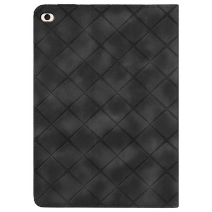 For iPad mini 5 / 4 / 3 / 2 / 1 Rhombus Embossed Leather Smart Tablet Case(Black) - iPad mini (2019) / mini 5 Cases by buy2fix | Online Shopping UK | buy2fix