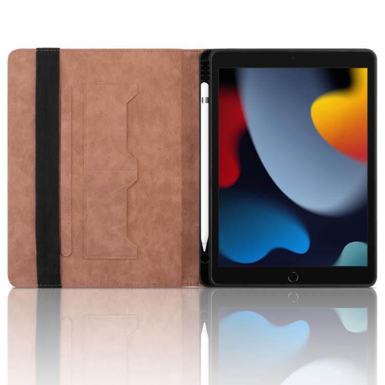 For iPad Air / Air 2 / 9.7 2017 / 2018 Rhombus Embossed Leather Smart Tablet Case(Brown) - iPad 9.7 (2018) & (2017) Cases by buy2fix | Online Shopping UK | buy2fix