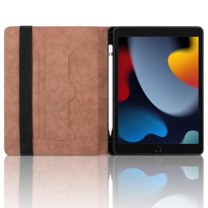 For iPad Air / Air 2 / 9.7 2017 / 2018 Rhombus Embossed Leather Smart Tablet Case(Brown) - iPad 9.7 (2018) & (2017) Cases by buy2fix | Online Shopping UK | buy2fix