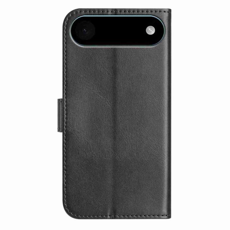 For iPhone Air Dual-Folded S-shape Leather Phone Case(Black) - iPhone Air Cases by buy2fix | Online Shopping UK | buy2fix