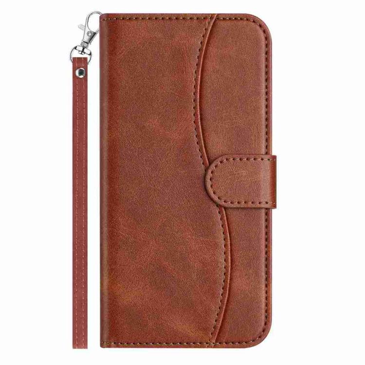 For iPhone Air Dual-Folded S-shape Leather Phone Case(Coffee) - iPhone Air Cases by buy2fix | Online Shopping UK | buy2fix