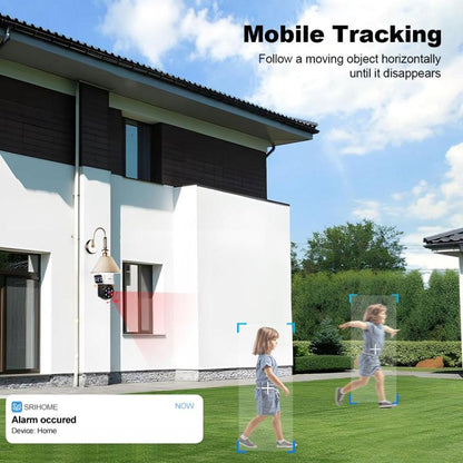 SriHome SH068 E27 4MP HD Dual Lens Light Bulb Camera Outdoor IP66 Waterproof(White) - Light Bulb Camera by SriHome | Online Shopping UK | buy2fix