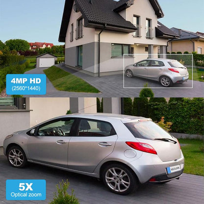 SriHome SH055 8MP HD Multi-lens 5X Optical Zoom Lens Panoramic PTZ Dome Camera(EU Plug) - Dome Camera by SriHome | Online Shopping UK | buy2fix