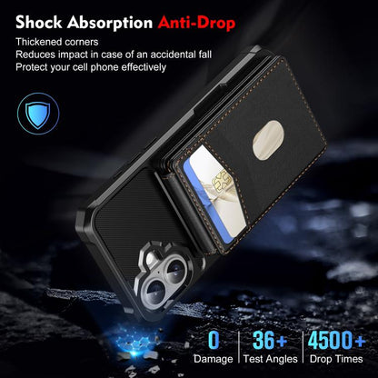 For iPhone 16 Plus 2-in-1 Magnetic Wallet MagSafe Leather Back Phone Case(Black) - iPhone 16 Plus Cases by buy2fix | Online Shopping UK | buy2fix