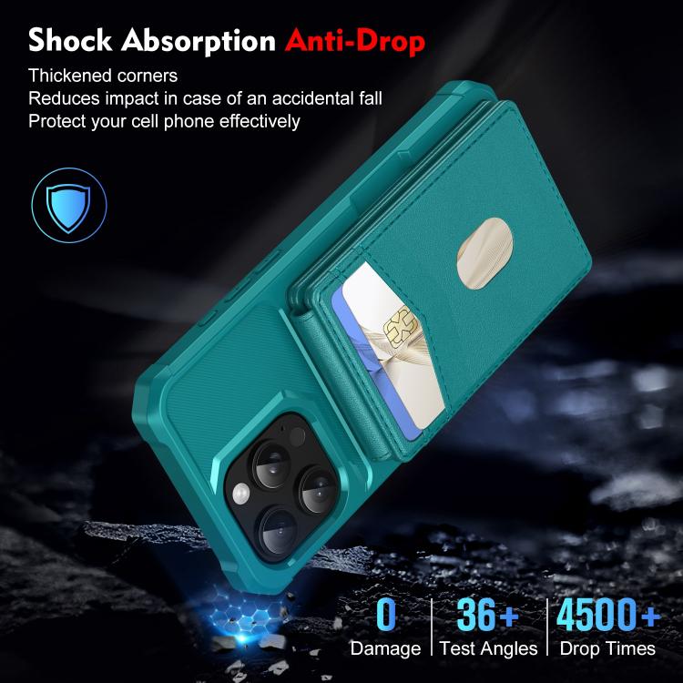 For iPhone 14 Pro 2-in-1 Magnetic Wallet MagSafe Leather Back Phone Case(Green) - iPhone 14 Pro Cases by buy2fix | Online Shopping UK | buy2fix