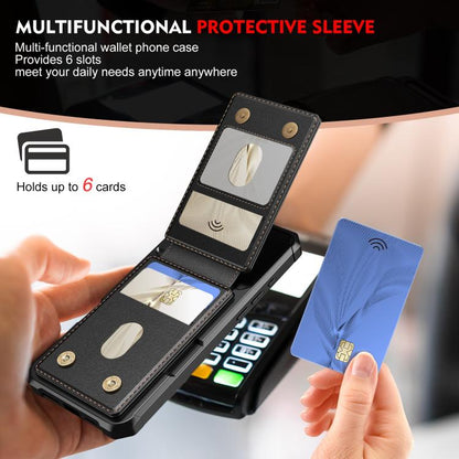 For iPhone 13 Pro Max 2-in-1 Magnetic Wallet MagSafe Leather Back Phone Case(Black) - iPhone 13 Pro Max Cases by buy2fix | Online Shopping UK | buy2fix