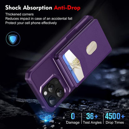 For iPhone 12 Pro Max 2-in-1 Magnetic Wallet MagSafe Leather Back Phone Case(Purple) - iPhone 12 Pro Max Cases by buy2fix | Online Shopping UK | buy2fix