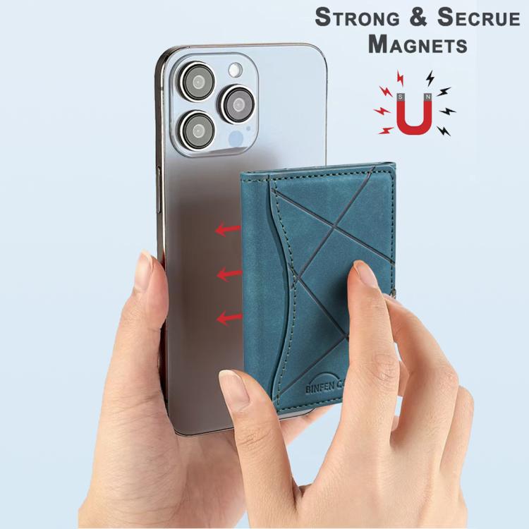 Prismatic Leather Horizontal Magnetic Wallet Card Bag Case(Green) - Adhesive Card Holders by buy2fix | Online Shopping UK | buy2fix