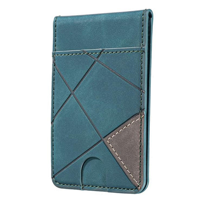 Prismatic Leather Vertical Magnetic Wallet Card Bag Case(Green) - Adhesive Card Holders by buy2fix | Online Shopping UK | buy2fix