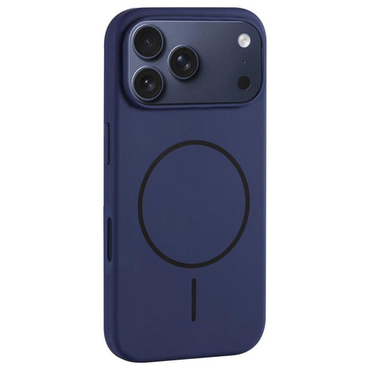 For iPhone 18 Pro Max / 17 Pro Max Large Hole Camera MagSafe Liquid Silicone Full Coverage Phone Case(Royal Blue)