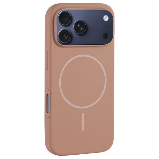 For iPhone 18 Pro / 17 Pro Large Hole Camera MagSafe Liquid Silicone Full Coverage Phone Case(Gold)
