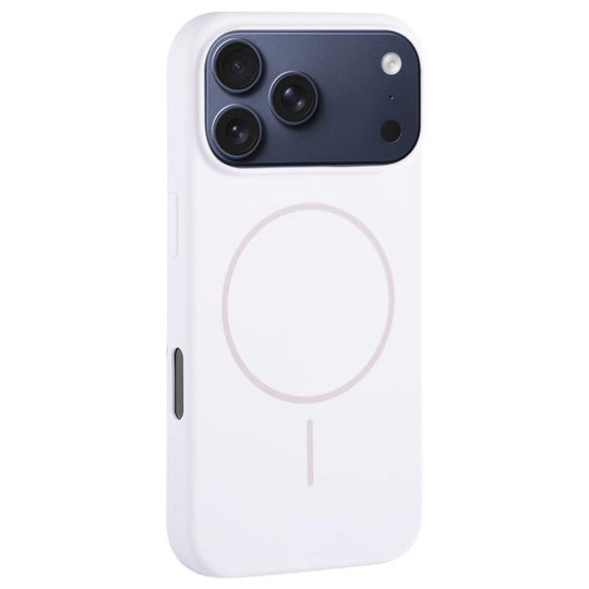 For iPhone 18 Pro / 17 Pro Large Hole Camera MagSafe Liquid Silicone Full Coverage Phone Case(White)