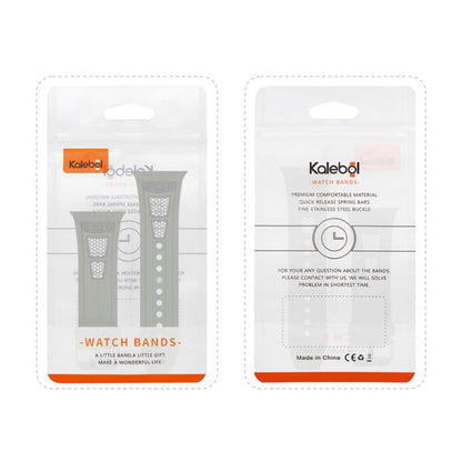 For Apple Watch 46mm / 49mm / 45mm / 44mm Kalebol Honeycomb TPU Black Mesh Strap(Orange Black Net) - Watch Bands by Kalebol | Online Shopping UK | buy2fix