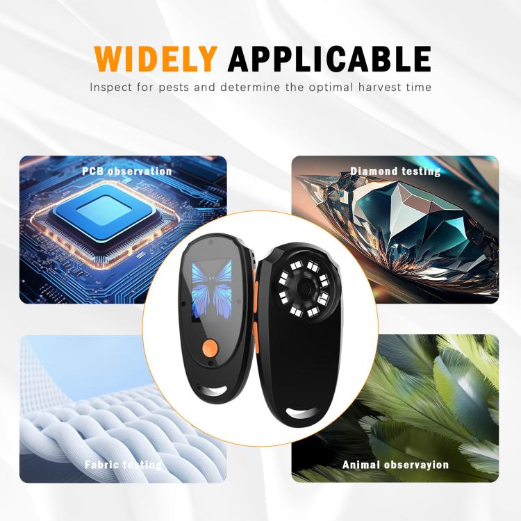 CPL-05-0011 2MP 2 inch HD Screen Handheld Digital Microscope 500X Magnification(Black) - Digital Microscope by buy2fix | Online Shopping UK | buy2fix