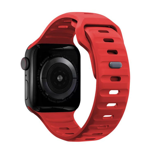 For Apple Watch 46mm / 49mm / 45mm / 44mm Kalebol Sport Silicone Strap(Red) - Watch Bands by Kalebol | Online Shopping UK | buy2fix