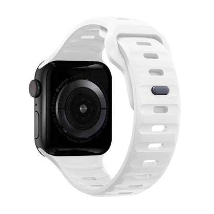 For Apple Watch 42mm / 41mm / 40mm / 38mm Kalebol Sport Silicone Strap(White) - Watch Bands by Kalebol | Online Shopping UK | buy2fix
