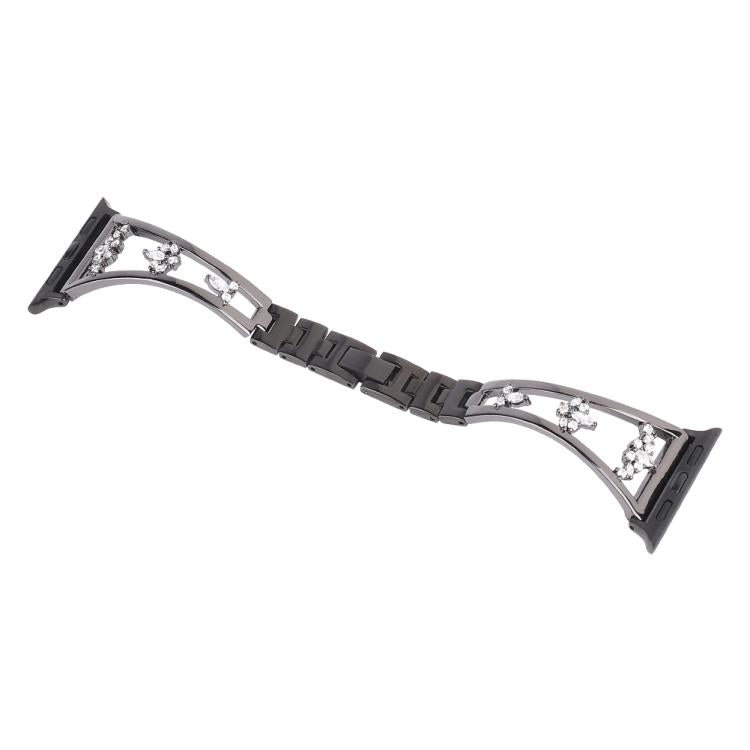 For Apple Watch 46mm / 49mm / 45mm / 44mm Kalebol Zirconia Watch Strap(Black) - Watch Bands by Kalebol | Online Shopping UK | buy2fix