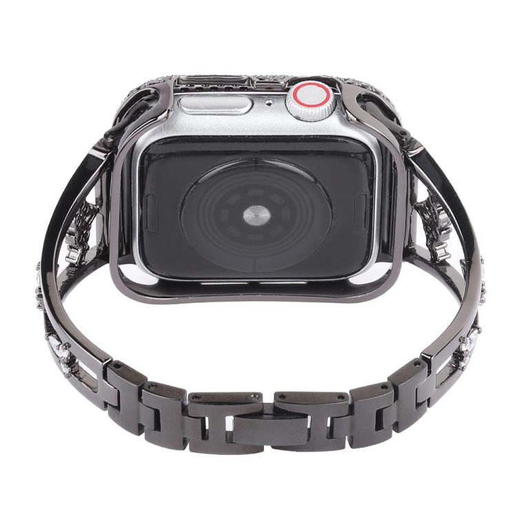 For Apple Watch 42mm / 41mm / 40mm / 38mm Kalebol Zirconia Watch Strap(Black) - Watch Bands by Kalebol | Online Shopping UK | buy2fix