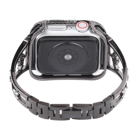 For Apple Watch 42mm / 41mm / 40mm / 38mm Kalebol Zirconia Watch Strap(Black) - Watch Bands by Kalebol | Online Shopping UK | buy2fix