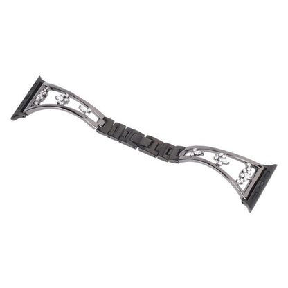 For Apple Watch 42mm / 41mm / 40mm / 38mm Kalebol Zirconia Watch Strap(Black) - Watch Bands by Kalebol | Online Shopping UK | buy2fix