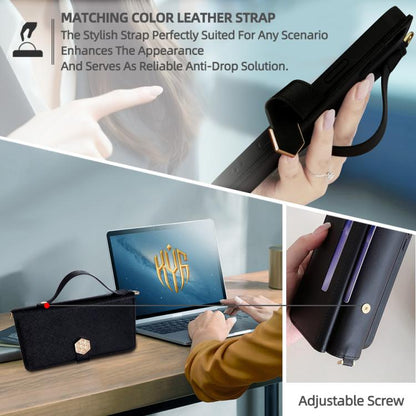 For iPhone 12 Pro Max Crossbody Handle Cross Texture Leather Phone Case(Black) - iPhone 12 Pro Max Cases by buy2fix | Online Shopping UK | buy2fix